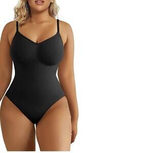 Black Seamless Sculpting Shapewear Bodysuit
